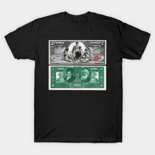 1896 $2 Dollar Silver Certificate T-Shirt